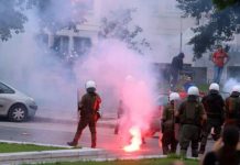 20 προσαγωγές για τα επεισόδια στο κέντρο της Θεσσαλονίκης