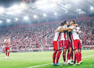 Στην κορυφή ο Ολυμπιακός, 4-2 τον Άρη