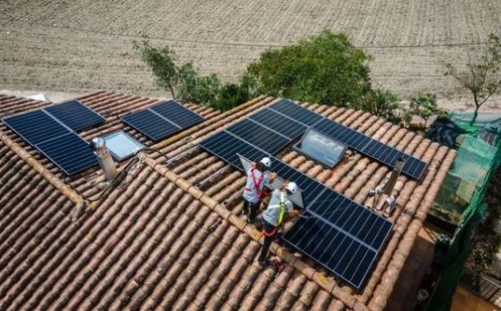 Rooftop Solar Panels - photovoltaic