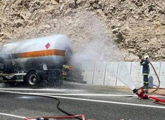 Υπό έλεγχο η φωτιά σε βυτιοφόρο στην Ε.Ο. Θεσσαλονίκης – Σερρών