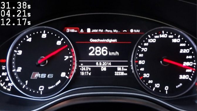 audi rs6 speeding